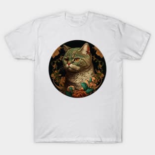 Amazing Cute Adorable Cat and Floral Design Collection for Cat Lovers T-Shirt